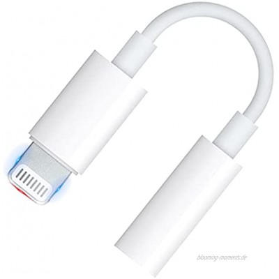 [Apple MFi Zertifiziert] Kopfhöreradapter für iPhone Apple Lightning auf 3,5 mm Klinkenadapter AUX Audio Splitter Dongle Konverter Kompatibel mit iPhone 13 13Pro 13Pro Max 12 12 Mini 11 X XR 8 7Plus