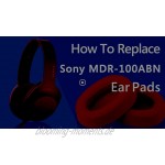 Geekria Earpad Replacement for Sony MDR 100ABN WH H900N Headphone Replacement Ear Pad Earpads Ear Cushion Ear Cover Earpads Repair Parts Red