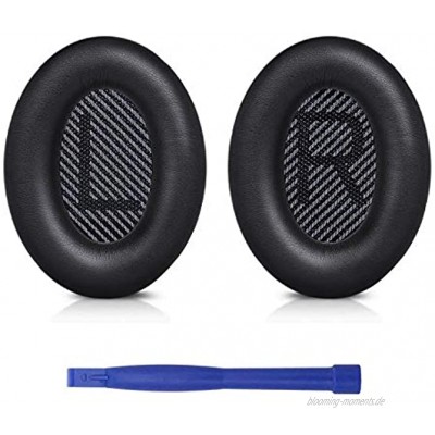 SoloWIT® Ersatz Ohrpolster für Bose QC35 kompatibel mit Over-Ear Kopfhörern von QuietComfort 35 QC35 und Quiet Comfort 35 II QC35 ii