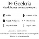 Geekria Weiche elastische Ohrhörertasche Kopfhörer-Tragetasche universelle Kopfhörer-Schutztasche Tasche für Kopfhörer Münzgeldbörse tragbare Reisetasche rose