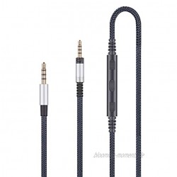 Audio-Ersatzkabel kompatibel mit Sennheiser Momentum Momentum 2.0 HD1 Kopfhörer Audiokabel kompatibel mit iPhone iPod iPad Apple-Geräten mit integriertem Mikrofon Lautstärkeregler