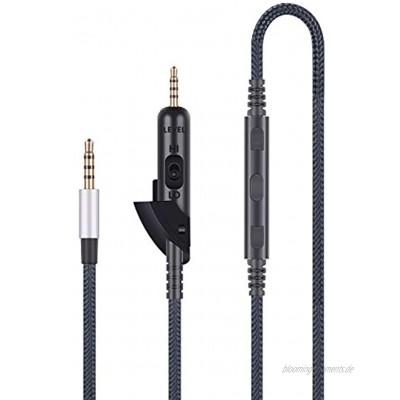 Audiokabel Ersatz kompatibel mit Bose QC15 QuietComfort 15 Kopfhörer Audiokabel kompatibel mit iPhone kompatibel mit iPod kompatibel mit iPad kompatibel mitApple-Geräte