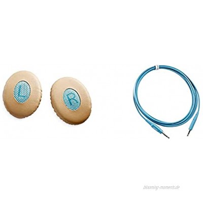 Bose ® Ohrpolster für SoundLink On-Ear Bluetooth Kopfhörer beige & ® Ersatz-Audiokabel für SoundLink On-Ear Bluetooth Kopfhörer blau