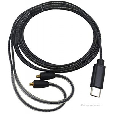 Jerilla Kopfhörer Kabel Type-C MMCX Kupferanschluss für Shure SE215 SE315 SE425 SE535