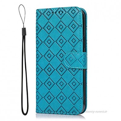 OPPO X3 Lite Lederhülle Handyhülle für OPPO X3 Lite Premium Book Leder Brieftasche Hülle mit Clip Magnetisch Kartenfach Flip Schutzhülle für OPPO X3 Lite Blau