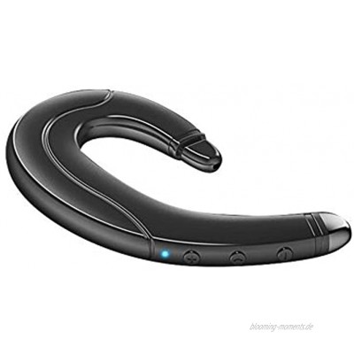ENticerowts Bluetooth Headset Knochenleitung Ohrhaken Bluetooth 5.0 HiFi Stereo Wireless Kopfhörer Headset Kopfhörer Für Auto Business Büro