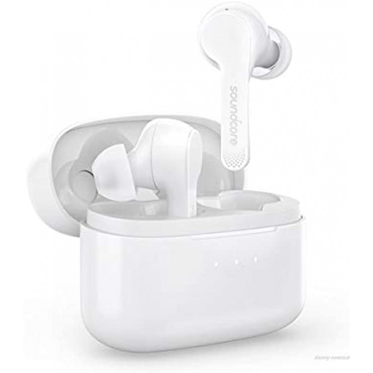 Soundcore Liberty Air Bluetooth Kopfhörer true wireless in Ear kabellos mit Graphene-verstärktem Klang 20 Stunden Akkulaufzeit Dual-Mic und Bluetooth 5.0 für iPhone Samsung Huawei Weiß