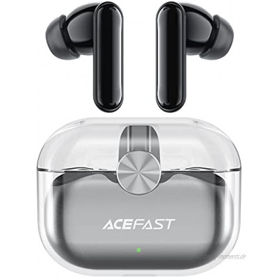 ACEFAST Bluetooth Kopfhörer Bluetooth 5.2 Kabellose in Ear Ohrhörer mit Qualcomm APTX HiFi 13mm Treiber CVC 8.0 Noise Cancellation 4 Mikrofon 30 Std Akku