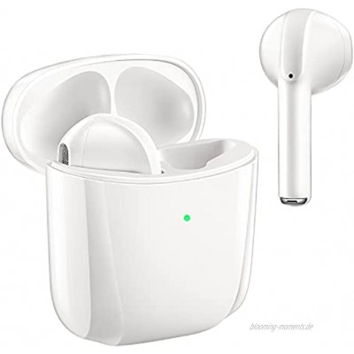 Bluetooth Kopfhörer in Ear QIPUDE In Ear Kopfhörer Bluetooth 5.0 mit HiFi Stereoklang Mikrofon,Touch Control Kopfhörer Kabellos Wireless kopfhörer 18H Std.Spielzeit für IOS Android Work Travel Gym