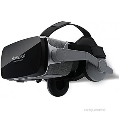 3D VR Brille Virtual Reality Headset VOGMOGO VR Headset mit integriertem Stereo-Kopfhörer VR Brille Glasses mit 360° Panorama Sicht und 100-120° Weitwinkel für Smartphone von 4,0-6,0 Zoll
