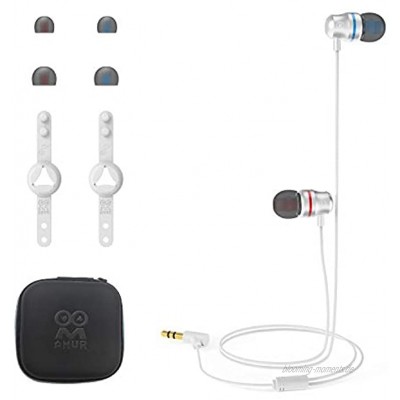 AMVR Noise Isolating Earbuds-Ohrhörer Speziell Für Das Oculus Quest 2 VR-Headset Mit 3D-360-Grad-Sound-In-Ear-Kopfhörern Und Silikonhaltern Für Kopfhörer Weiß