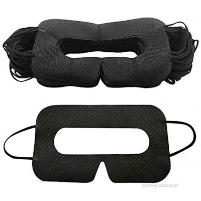 Universal VR-Maske Universal Cover Maske für VR Einweg-Maske für VR VR Eye Cover Sanitary VR Masken Einweg-Cover für VR VR Einweg Maske Cover Schwarz 100 Stück