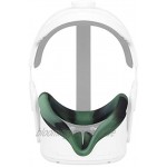 Vakdon VR Face Cover Silikonhülle Gesichtsabdeckung für Oculus Quest 2 Ersatz Gesichtspolster Schweißfest Waschbar VR Zubehör für Oculus Quest 2 Headset Tarnung