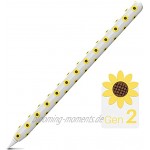 NIUTRENDZ Sonnenblume Hülle für Apple Pencil 2. Generation Schutzhülle Silikon Ipad Pencil Case Apple Pencil Zubehör Apple Pencil Deckel Weiß