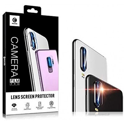Dmtrab für [2 Stück] Displayschutzfolie für Huawei p30 runder Rand-Heck-Kamera-Objektiv des gehärteten Glasfilms 0,15 mm 9h 2.5d Kamera