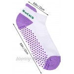 ifundom 4 Paar rutschfeste Yoga-Socken für Damen und Herren rutschfeste Socken für Pilates Bikram-Fitness-Socken mit Griffen