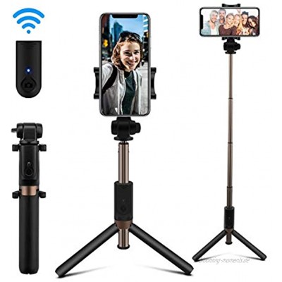 AFAITH Handy Selfie Stick Stativ Selfie-Stange mit Bluetooth Fernauslösefür iPhone 13 13 Pro 13 Pro Max 12 Mini 12 Pro 12 Pro Max 11 11 Pro 11 Pro Max X 8 Plus Samsung Galaxy S20 Huawei P40