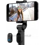 Mi 2in1Tripod Selfie Stick schwarz 360° drehbar Smartphone-Halterung 155g abnehmbare Bluetooth-Fernbedienung 60mAh Akku 42cm Länge BT Auslöser Tisch-&Bodenstativ