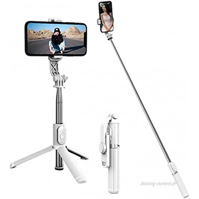 Selfie Stick Stativ Telefonhalter Ausziehbarer Selfie Stick Telefonständer Selfie Stick Stativ mit Fernbedienung 360 Grad Drehung Telefonständer für Breite 65-95 mm für Live-Streaming-Fotografie