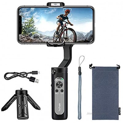 hohem iSteady X Smartphone Gimbal Stabilisator 3-Axis Handheld Stabiliser for iPhone XS XR X 8 8 11 Plus Samsung S10 S9 Note 9 8 Huawei P30,8 Stunden Ausdauer 259g One-Touch-320 ° -Panorama