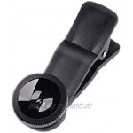 3-in-1 Universal-Handy-Kamera Clip-on Lens Kit Kamera Clip-on 180 ° Fischaugen-Objektiv 0.67X Weitwinkelmakroobjektiv