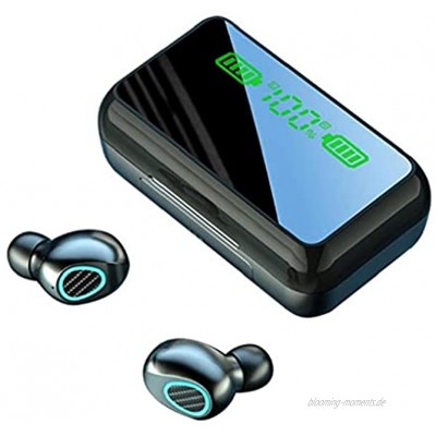 Froiny Drahtlose Ohrhörer Bluetooth 5.2 Kopfhörer 220h Spielzeit Kopfhörer HiFi Stereo Rauschen Abbrechen Wireless Im Ohr Mic USB-c-ladekoffer