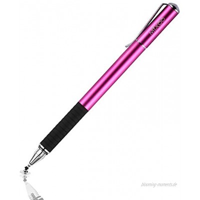 Mixoo Stift Präzision Disc Eingabestift Touchstift Stylus 2 in 1 Kapazitive Touchscreen Stift kompatibel für Smartphones &Tablets Lila