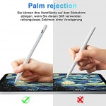 Stylus Stift für iPad Stift mit Palm Rejection Magnetisch Hochpräziser Stift mit Kippfunktion Active Pencil Kompatibel mit iPad Mini 6 5 iPad 9 8 7 6 iPad Air 4 3 ,iPad Pro 12.9'' 11''-White.