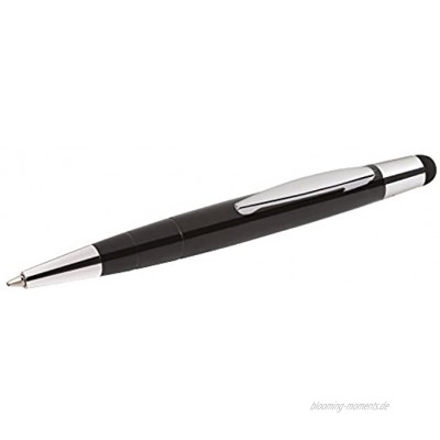 Wedo 26115001 Touchpen Mini 2-in-1 leitfähiger Eingabestift 10 cm schwarz