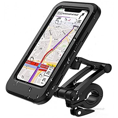 Paddsun Handyhalterung Fahrrad Wasserdicht IPX6 Handyhalter mit Touch-Screen Smartphone Halterung Fahrrad Mit 360 Drehenkompatibel mit 6,7 Zoll Phone
