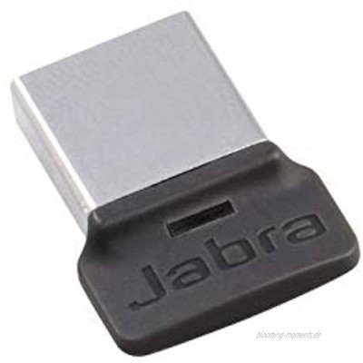 Jabra Link 370 USB A Bluetooth Adapter MS – für Jabra Headsets – 30 Meter Funkreichweite – Optimiert für Microsoft – Schwarz