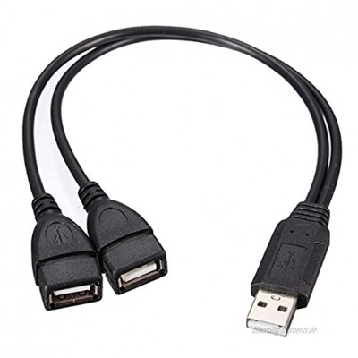 Tutoy USB 2.0 EIN Stecker Auf 2 Dual USB Buchse Y Verteiler Nabe Netzkabel Adapterkabel-1PCS