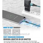 USB C Kabel 3.1A [2Stück 3m] Schnellladung Ladekabel USB C Nylon Type C Kabel für Samsung Galaxy S21 S20 S10 S9 S8 Plus,Note10 9 8,M31 M30s M20,A20e A71 A52 A51 A50 A40 A10 A7,Mi9 8,V30 20