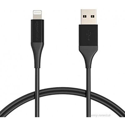 Basics – Verbindungskabel Lightning auf USB-A fortschrittliche Kollektion MFi-zertifiziertes Ladekabel für iPhone schwarz 91,2 cm