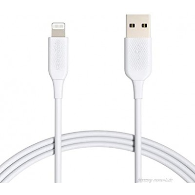 Basics – Verbindungskabel Lightning auf USB-A MFi-zertifiziertes Ladekabel für iPhone weiß 1,82 m 2 Stück