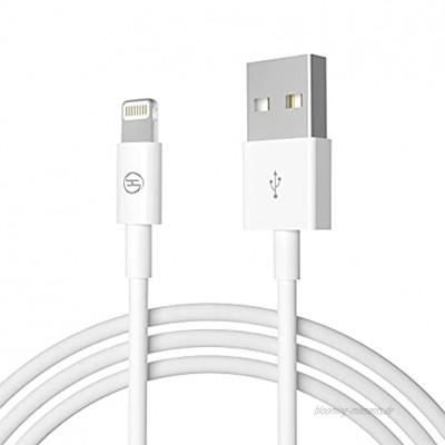 iPhone Ladekabel Ladegerät kabel Leitung,Heardear Lightning-auf-USB-Kabel[ MFi-zertifiziert]für iPhone 11 Pro Max XS Max XR X 8 7 6s 6 Plus 5 SE,iPad Pro Air Mini,iPodweiß 1M 3.3FT Original
