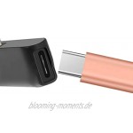 rongweiwang T-förmiger Micro-USB-Typ-C 8Pin-Adapter-Stecker zum weiblichen Konverter-Ersatz Typ-C 8pin-Adapter Typ-C-Stecker zum für Samsung