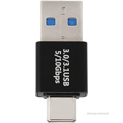 RUIRUIY USB 3.0-Stecker auf USB-C-Stecker Hochgeschwindigkeits-OTG-Adapterkonverter Schnellladeunterstützung für Datensynchronisierung für alle Telefone mit USB-C-Anschluss