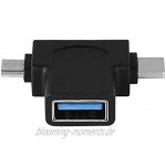 WESE OTG-Adapter Mini-USB-OTG-Backup als Host Micro-USB-OTG-Adapter für Tablet und U-Disk