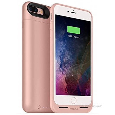 Mophie Juice Pack Akku Cover Case kompatibel mit drahtlosen Ladegeräten Ultra Für iPhone 7 Plus rose gold