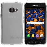 mumbi Hülle kompatibel mit Samsung Galaxy Xcover 4 4s Handy Case Handyhülle transparent weiss
