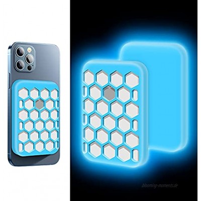 Silikon-Schutzhülle für Apple MagSafe Akkupack [stoßfest] Anti-Kratz-Schutzhülle für MagSafe tragbares Ladegerät Akku Protector Skin Sleeve-Glow Blue 1 Pack