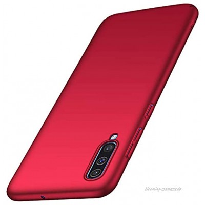 TXLING Ultra Dünn Hülle Kompatibel mit Samsung Galaxy A70 HülleSchutzhülle Handyhülle [Anti-Fingerabdruck] Abdeckung Hardcase PC Bumper Case für Samsung Galaxy A70 Rot