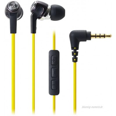 Audio technica-ath-ck323iyl in der Ohr Ear-Kopfhörer mit Fernbedienung für iPhone Gelb