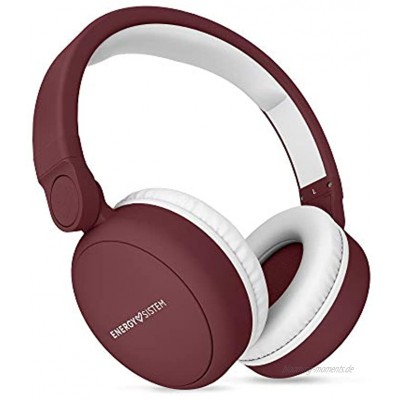 Energy Sistem Headphones 2 mit Bluetooth-Kopfhörer Over-Ear Audio-In Long battery Life 180 klappbar rot