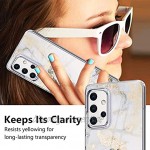 ruiyoupin Kompatibel Mit Samsung Galaxy A32 5G Hülle Silikon Klar Case Slim Transparent TPU Flexible Marmor Cover Silikoncase Galaxy A32 5G Slim Handyhülle Schutzhülle für Samsung A32 5G Handy