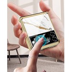XJZ Kompatibel mit Samsung Galaxy Z Flip 3-5G Smartphone Hülle2021+3D Panzerglas Handyhülle Ultra Dünn 3 in 1 Schutzhülle 360 Grad Stoßfest Case Cover Hülle für Samsung Galaxy Z Flip 3-9