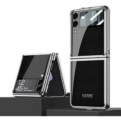 XJZ Kompatibel mit Samsung Galaxy Z Flip 3-5G Smartphone Hülle2021+3D Panzerglas Handyhülle Ultra Dünn 3 in 1 Schutzhülle 360 Grad Stoßfest Case Cover Hülle für Samsung Galaxy Z Flip 3-23