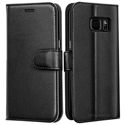 J Jecent Samsung Galaxy S7 Hülle Galaxy S7 Handyhülle PU Flip Leder Cover mit Cash Card Slots Ständer Funktion und Magnetverschluss Wallet Case für Galaxy S7