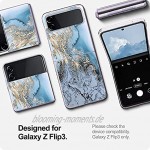niter Kompatibel mit Samsung Galaxy Z Flip 3 5G Hülle Silikon TPU Dünn Slim Handyhülle Z Flip 3 5G Schutzhülle Marmor Case Cover Anti-Gelb & Kratzfest für Samsung Galaxy Z Flip 3 5G Hülle
